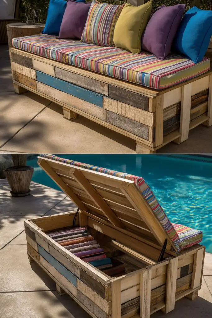 Easy Pool Float Storage Ideas: DIY Solutions with Pallets for a Tidy and Stylish Poolside