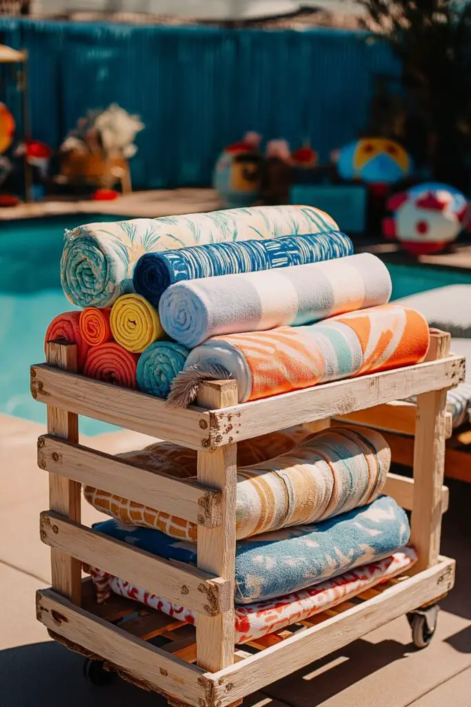 Easy Pool Float Storage Ideas: DIY Solutions with Pallets for a Tidy and Stylish Poolside