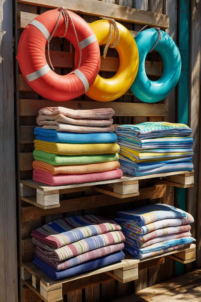 Easy Pool Float Storage Ideas: DIY Solutions with Pallets for a Tidy and Stylish Poolside
