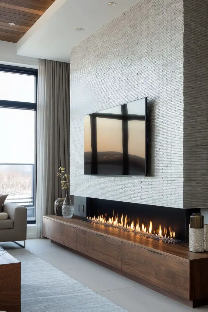 Modern Fireplace Wall Ideas for Stylish Living Rooms That Feel Warm and Sophisticated