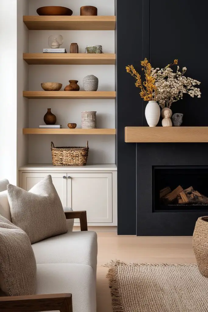 Black Fireplace Wall Ideas for Dramatic Focal Points That Elevate Any Living Space