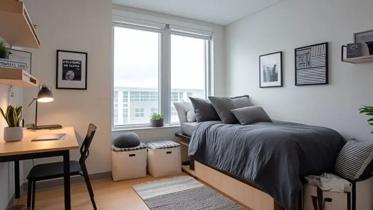 Minimalist Boys Dorm Room Ideas for College Guys: Sleek Design Meets Function