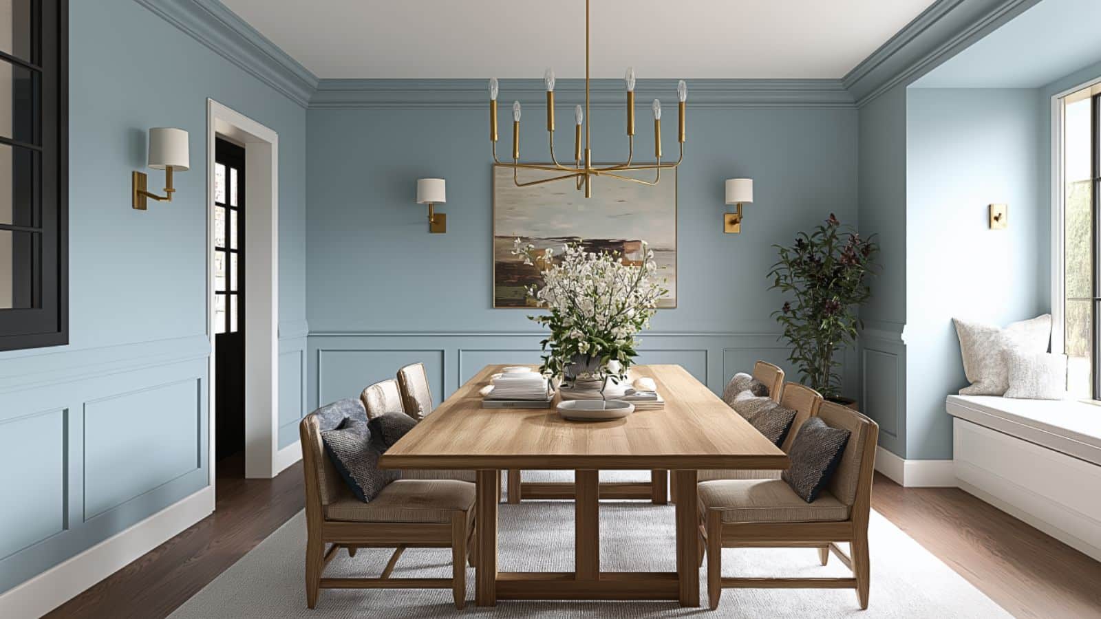 DIY Blue Dining Room Accent Wall Ideas to Instantly Refresh Your Space