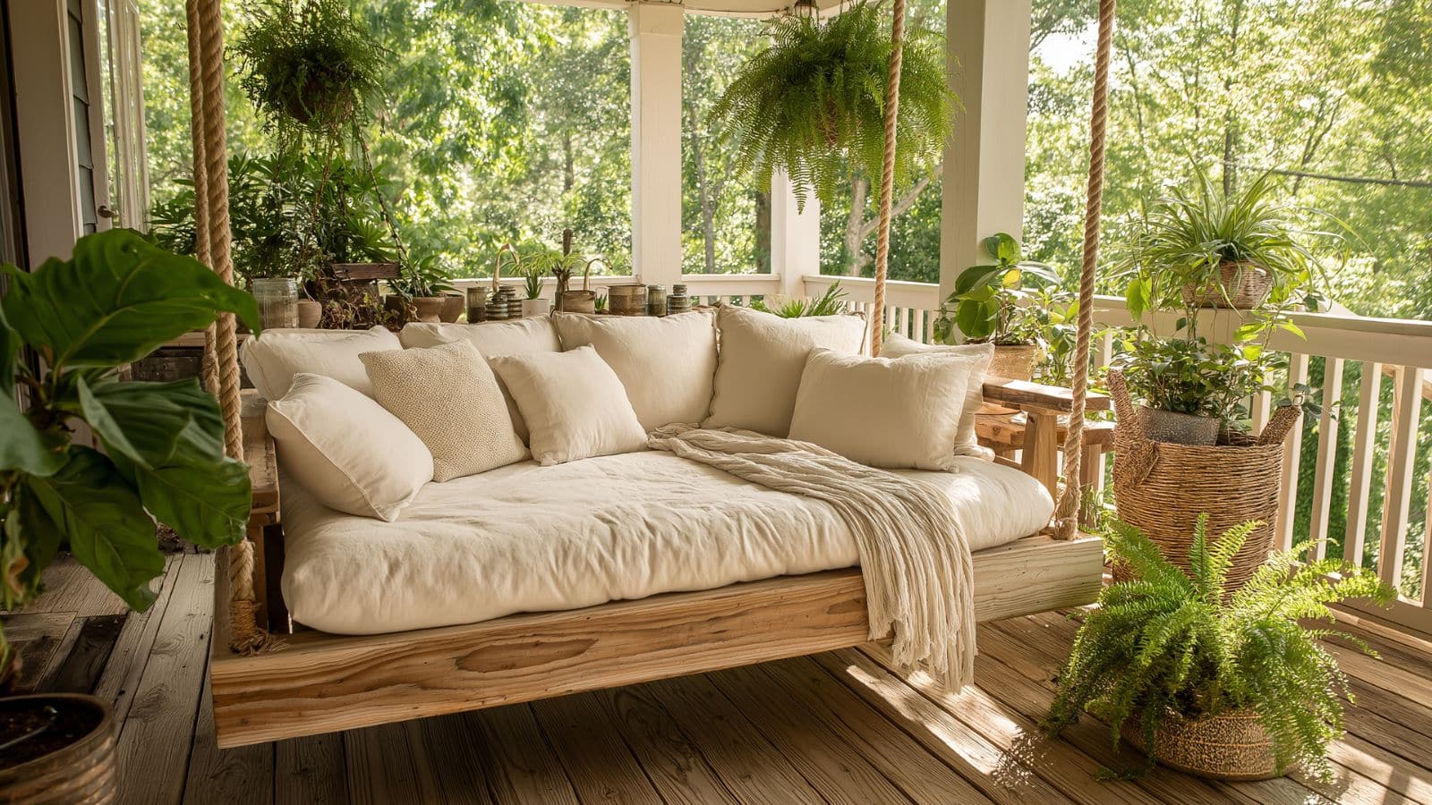 Turn Any Porch into a Peaceful Sleeping Porch Oasis with These Cozy Home Decor Ideas