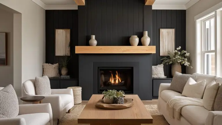Black Fireplace Wall Ideas for Dramatic Focal Points That Elevate Any Living Space