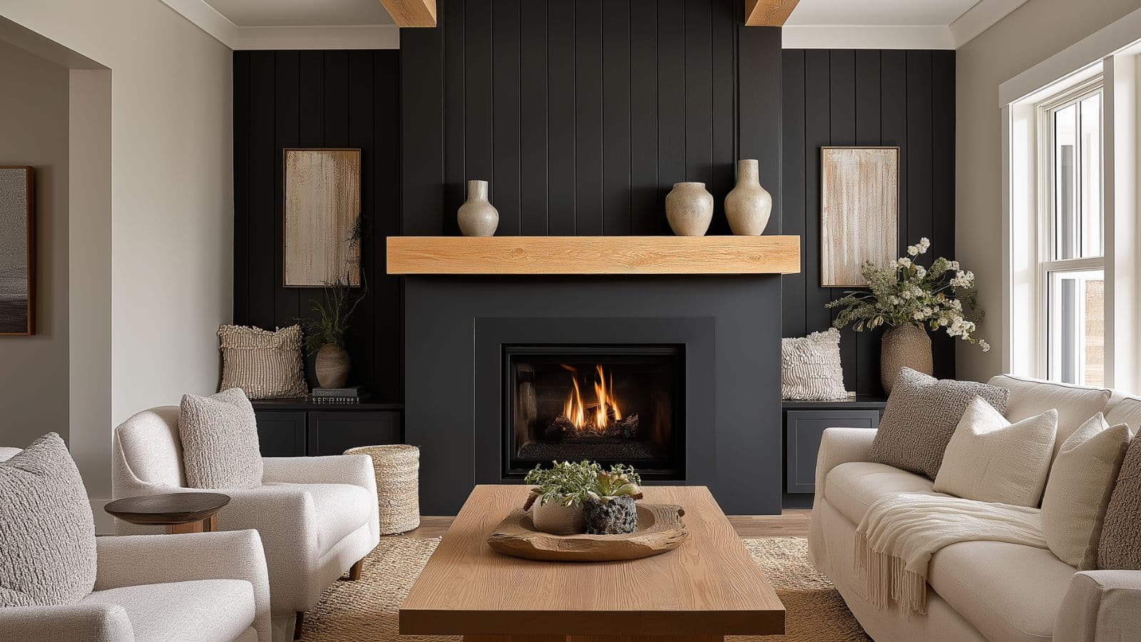 Black Fireplace Wall Ideas for Dramatic Focal Points That Elevate Any Living Space